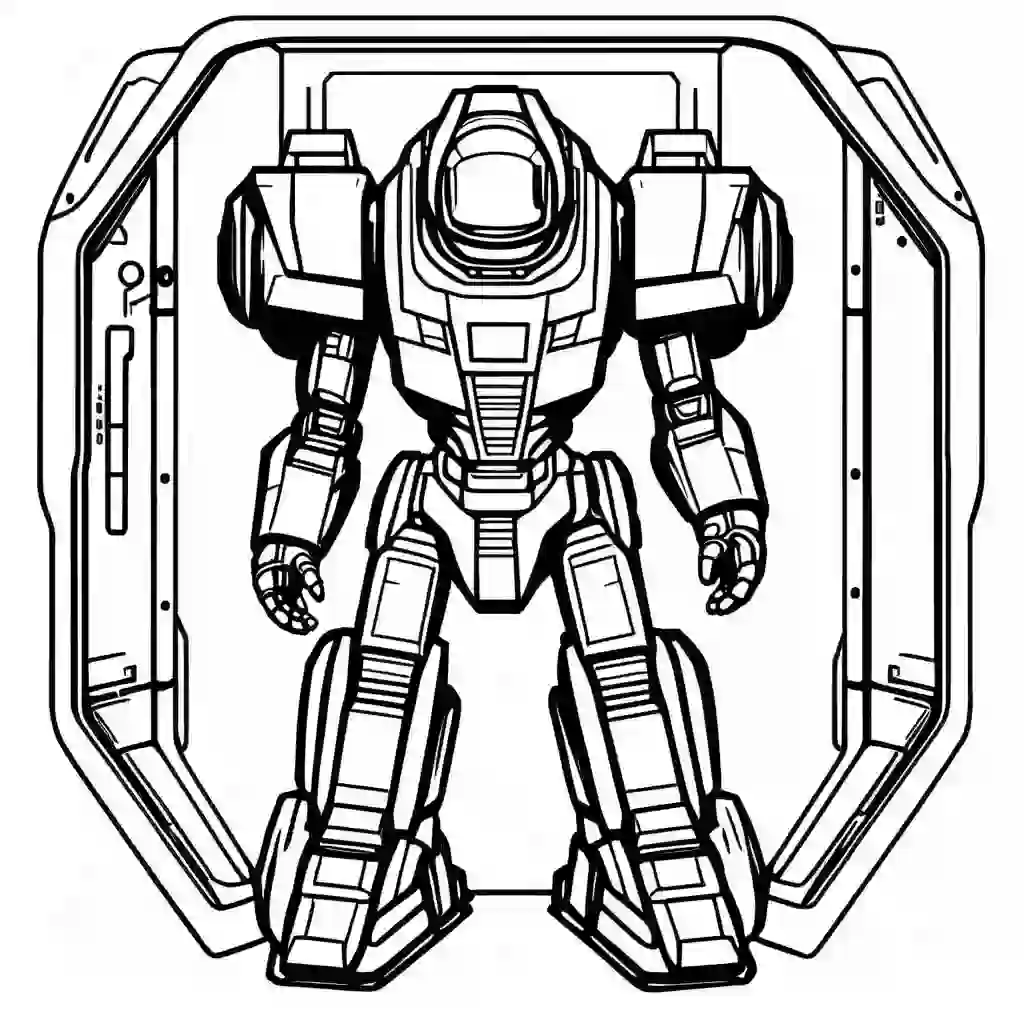Space Robot coloring pages